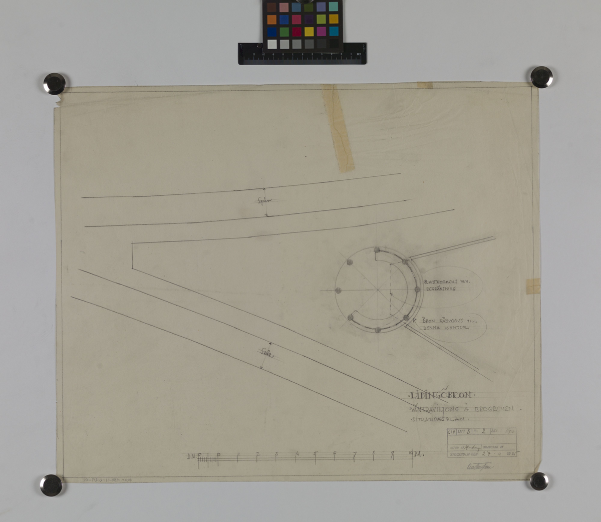 NYA LIDINGÖBRON, ROPSTENSFÄSTET