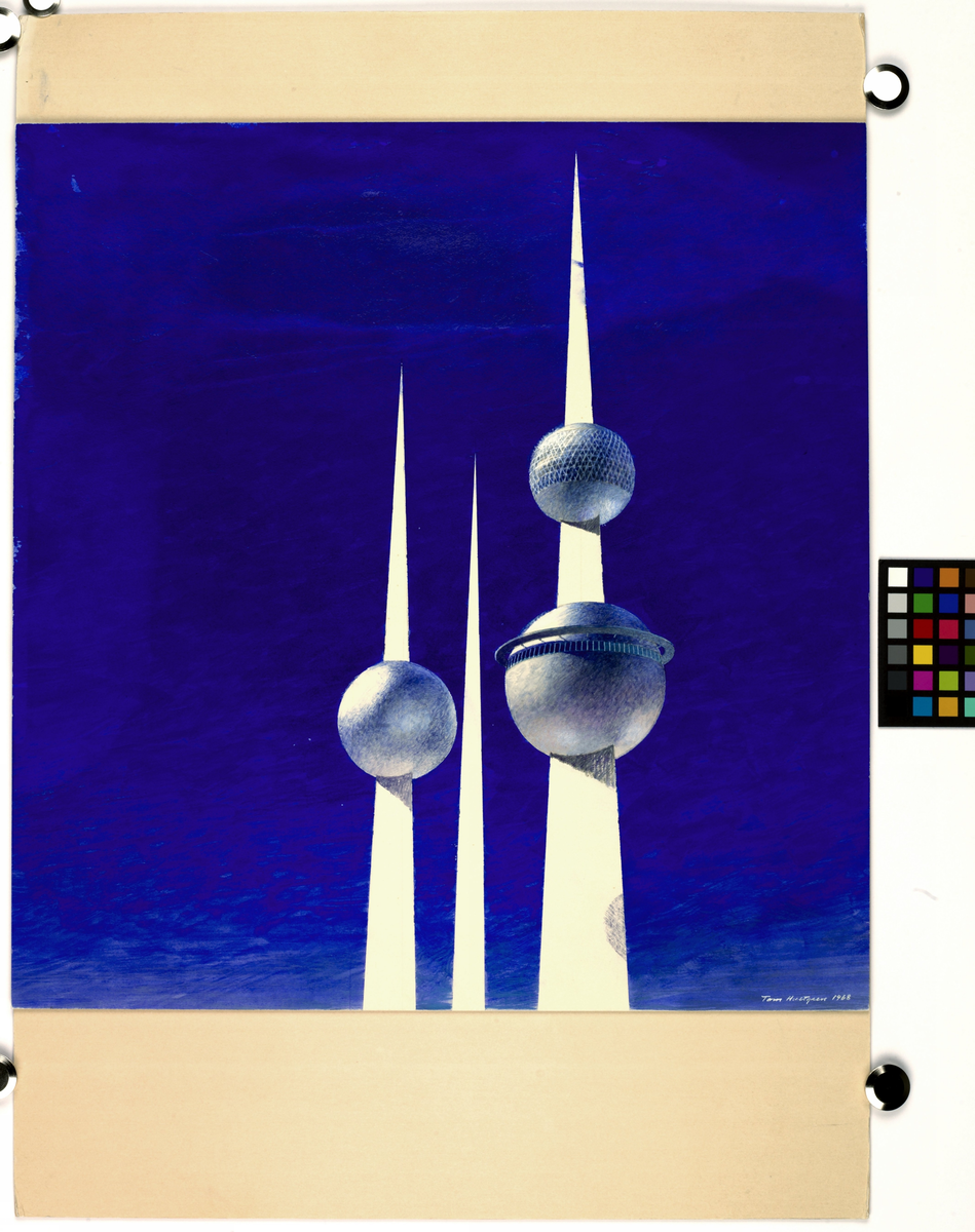 Kuwait Tower.
Förslag på vattentorn.