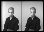 Porträtt, körfoto, Lars Hedström, Vadställsgatan 1, Kolbäck.
Ur Gustaf Åhmans samling.