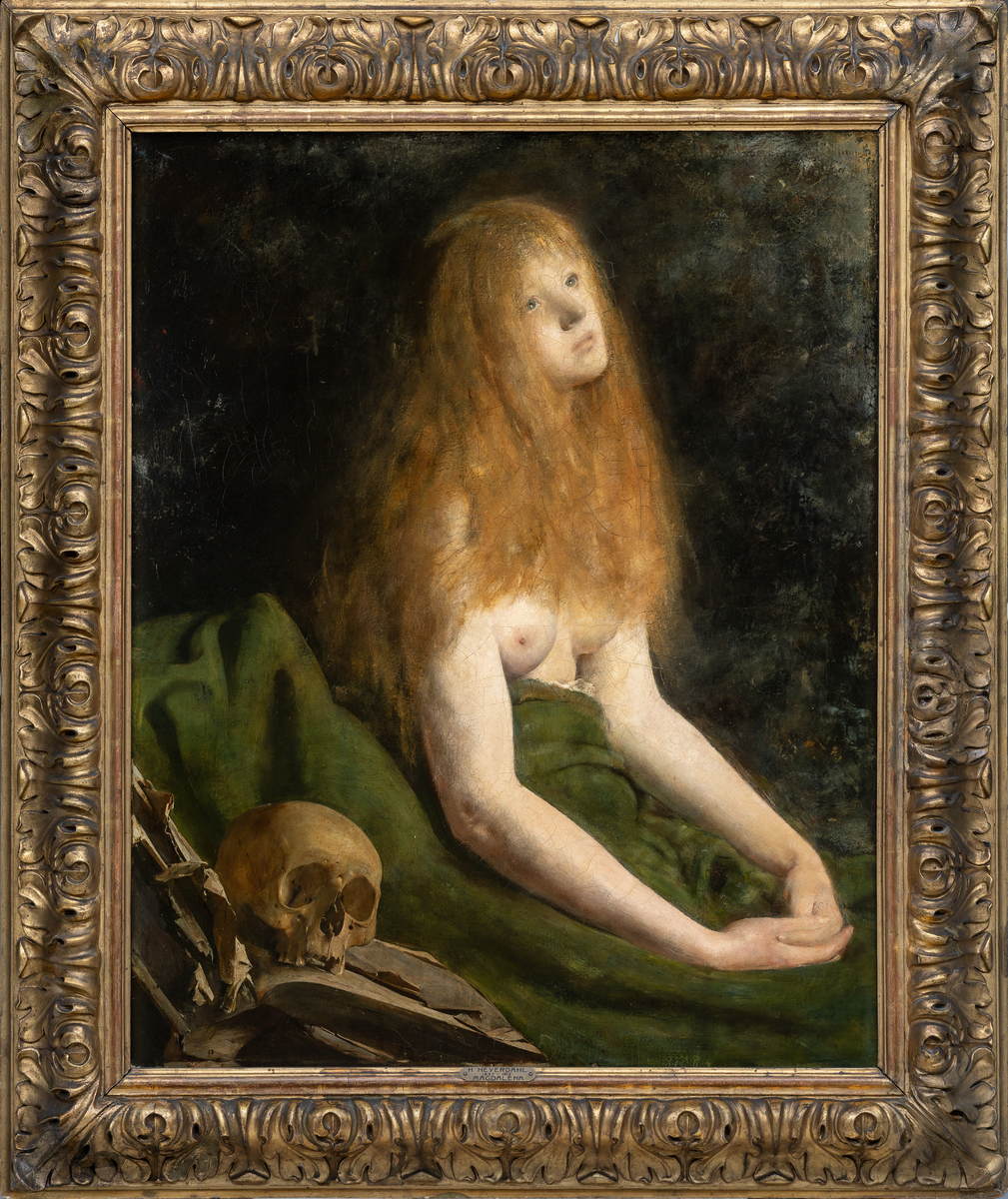 Malt under Heyerdahls siste år på Kunstakademiet i München. 