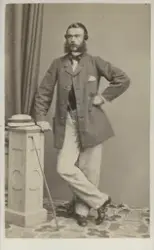 Porträtt av Hjalmar Thestrup Lieutenant vid Kongl. Upplands 