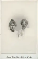 Porträtt av Gertrud Ericson och Signe Dryselius.