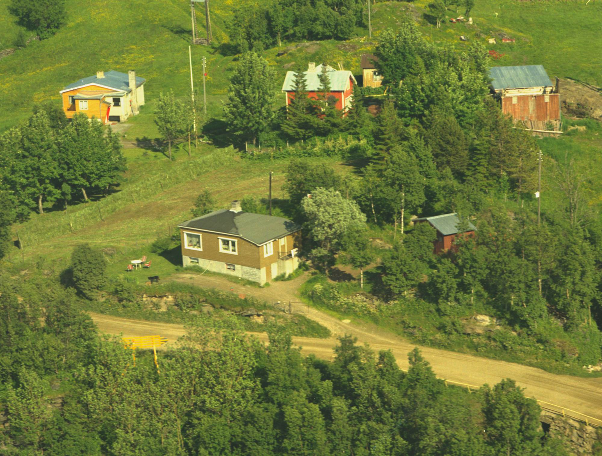 Flyfoto sannsynligvis over Lenvik kommune i 1961.