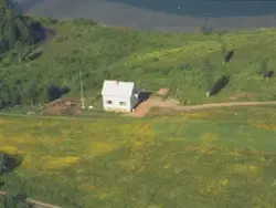 Flyfoto sannsynligvis over Sørreisa kommune i 1968.