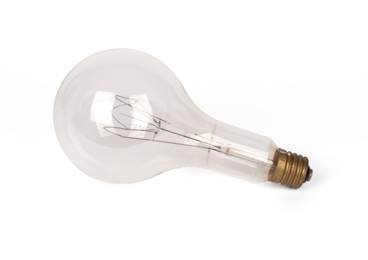 Lyspære brukt i studiolys i fotoatelieret til Martin Velle