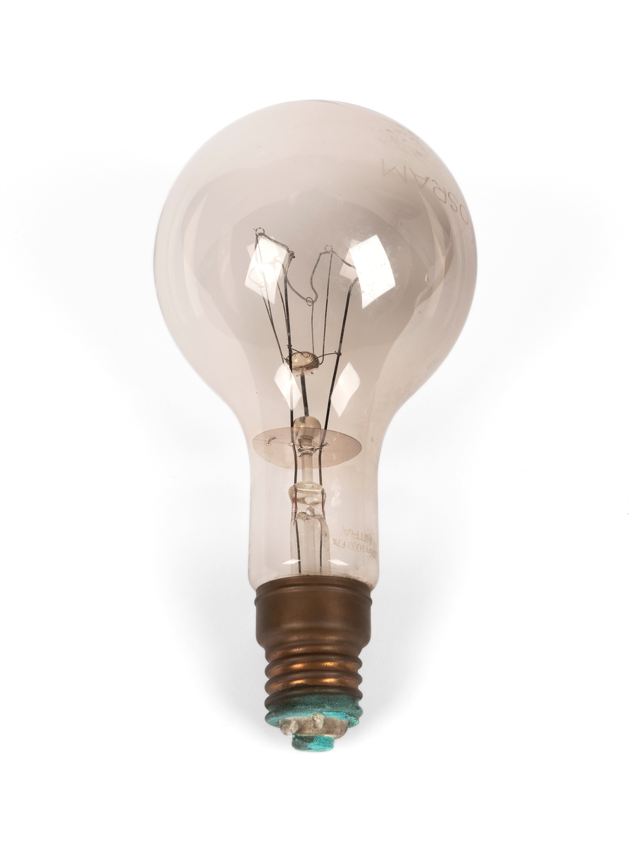 Lyspære brukt i studiolys i fotoatelieret til Martin Velle
