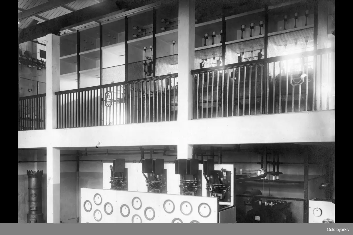 Interiør, apparatanlegg for høyspenning og lavspenning