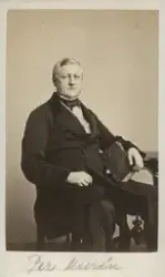 Porträtt av Grosshandlare P. Murén (enligt text på kort och 