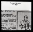 Annons och handskriven text, Svalöv Fanfaron Rst 2796. Dir. Celsing.
Ur Gustaf Åhmans samling.