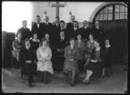 Grupporträtt, Missionskyrkans sångkör, Hallstahammar.
Ur Gustaf Åhmans samling.