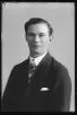 Porträtt Fritz Skogman, Nergården, Hallstahammar.
Ur Gustaf Åhmans samling.