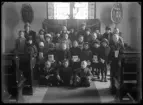 Grupporträtt. Söndagsskolan, Svedvi.
Ur Gustaf Åhmans samling.