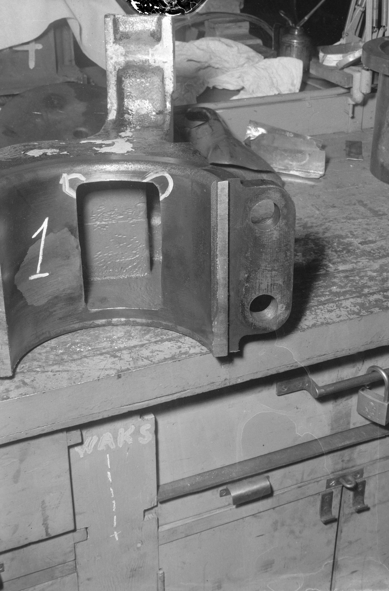 Maskindel på Marienborg verksted