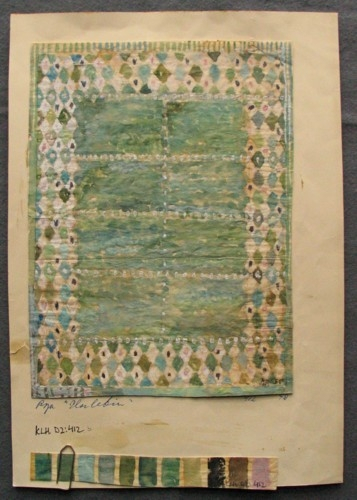 Matta "Harlekin"  Harlekinmönstrad bård, enfärgad mitt.

KLH.D2:412a  Röd
KLH.D2:412b  Grön
KLH.D2:412c  Grå  Se LKLH508, 1022
KLH.D2:412c  Dubblett:1
KLH.D2:412c  Dubblett:2
KLH.D2:412c  Dubblett:3