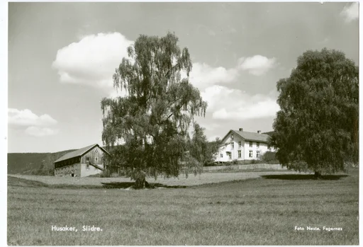Postkort av Husaker gård og pensjonat, Vestre Slidre