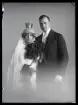 Brudpar, Gunnar, Vallin, Amsta.
Ur Gustaf Åhmans samling.