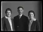 Grupporträtt, Gottfrid Andersson, Vallberga Berg.
Ur Gustaf Åhmans samling.