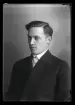 Mansporträtt, Ejnar Bjurstedt, Näsborg, Hallstahammar.
Ur Gustaf Åhmans samling.
