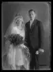 Brudpar, John Lundblad, Ustersta.
Ur Gustaf Åhmans samling.