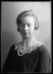 Kvinnoporträtt. Elsa Meijer, Bolunda, Kolbäck.
Ur Gustaf Åhmans samling.