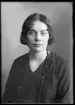Kvinnoporträtt. Ebba Söderkvist, Nergården, Hallstahammar.
Ur Gustaf Åhmans samling.