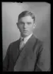 Porträtt, Holger Berg, Tomtebo, Hallstahammar.
Ur Gustaf Åhmans samling.