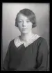 Porträtt, Ruth Johansson, Mölntorp.
Ur Gustaf Åhmans samling.