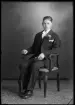 Pojkporträtt, läsfoto. Ellert Andersson, Kolbäck.
Ur Gustaf Åhmans samling.