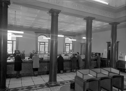 Interiør til Trondhjems Sparebank