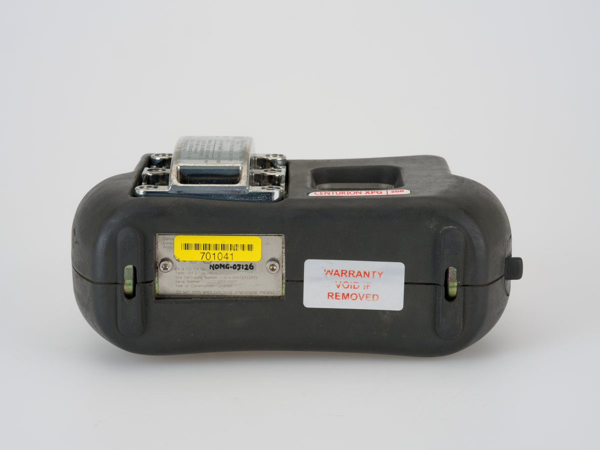 Digitalt kamera som er konstruert for å fungere i miljøer med brannfarlige gasser, blant annet med en kapsling av plastmateriale.