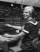 Postverkets telefonväxel - huvudväxeln, Mäster Samuelsgatan 64, i våning 1 tr, i Centralposthuset, Stockholm, 1970.