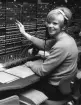 Postverkets telefonväxel - huvudväxeln, Mäster Samuelsgatan 64, i våning 1 tr, i Centralposthuset, Stockholm, 1970.