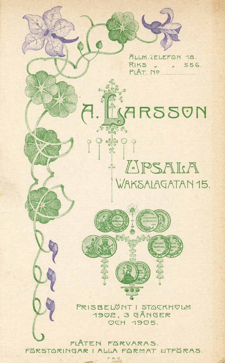 Mansporträtt, 1906.