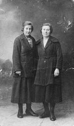 Portrett av to damer.