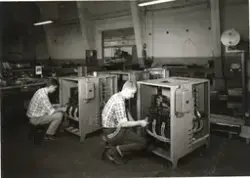 Likriktningsavdelningen. Tudor i Nol  runt 1960.