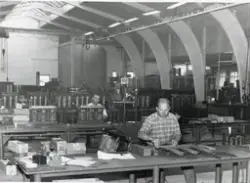 Likriktningsavdelningen. Tudor i Nol  runt 1960.