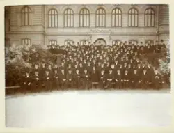 Prästmöte Växjö stift, cirka 1910-12. 
Man har samlats på st