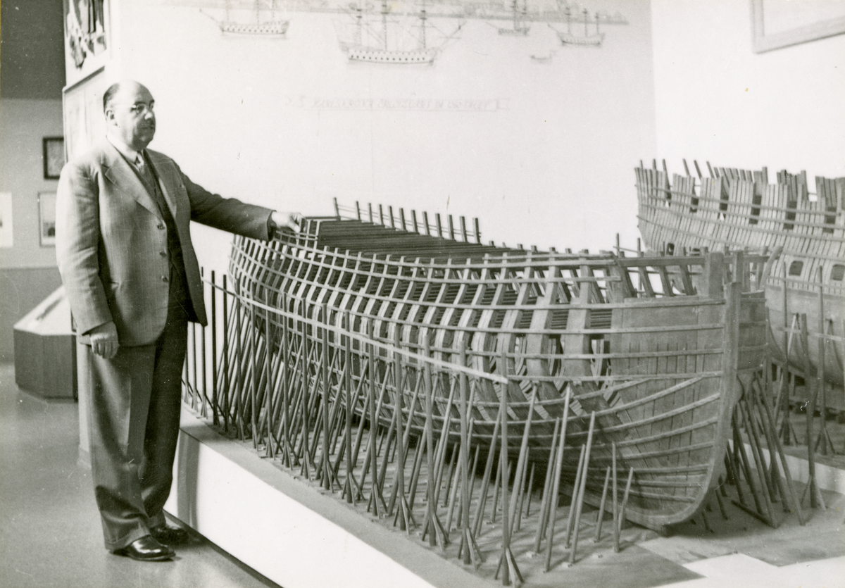 Spantmodell av 40-kanonfregatten BELLONA.