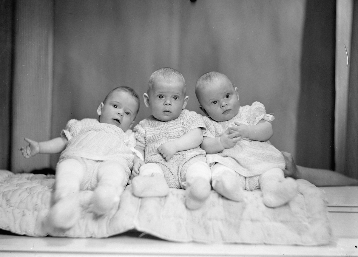 Svein, Sonja og Sølvi Falla, barnebilde