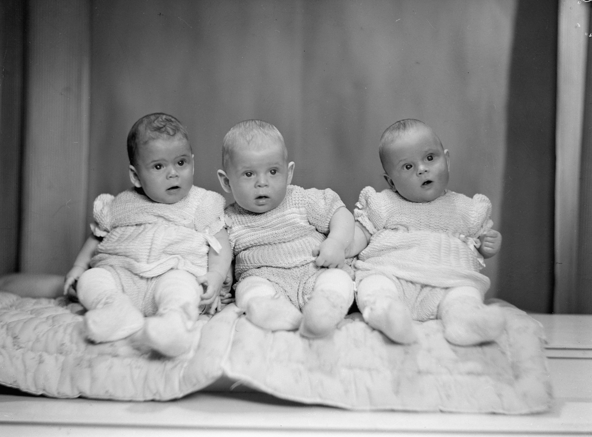 Svein, Sonja og Sølvi Falla, barnebilde