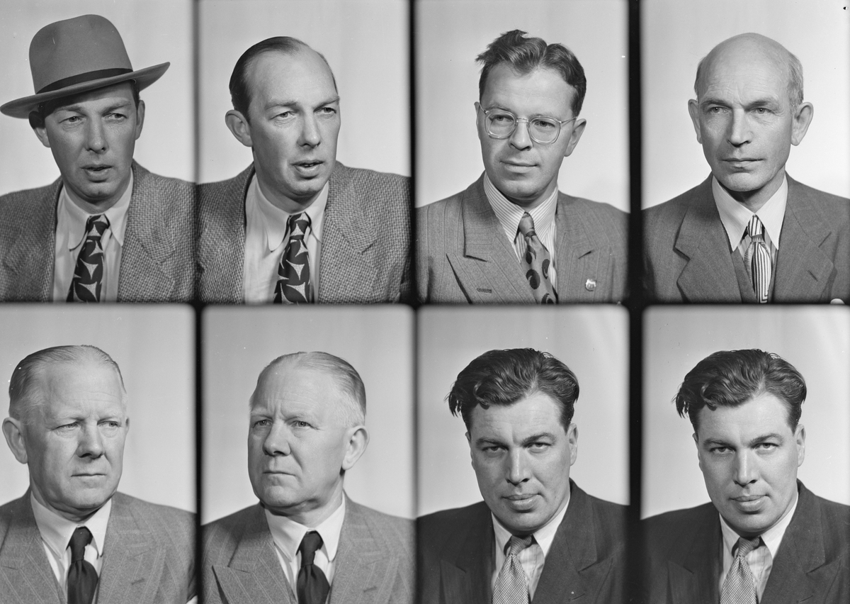 Sivilforsvaret, passbilder. 4 barnebilder 