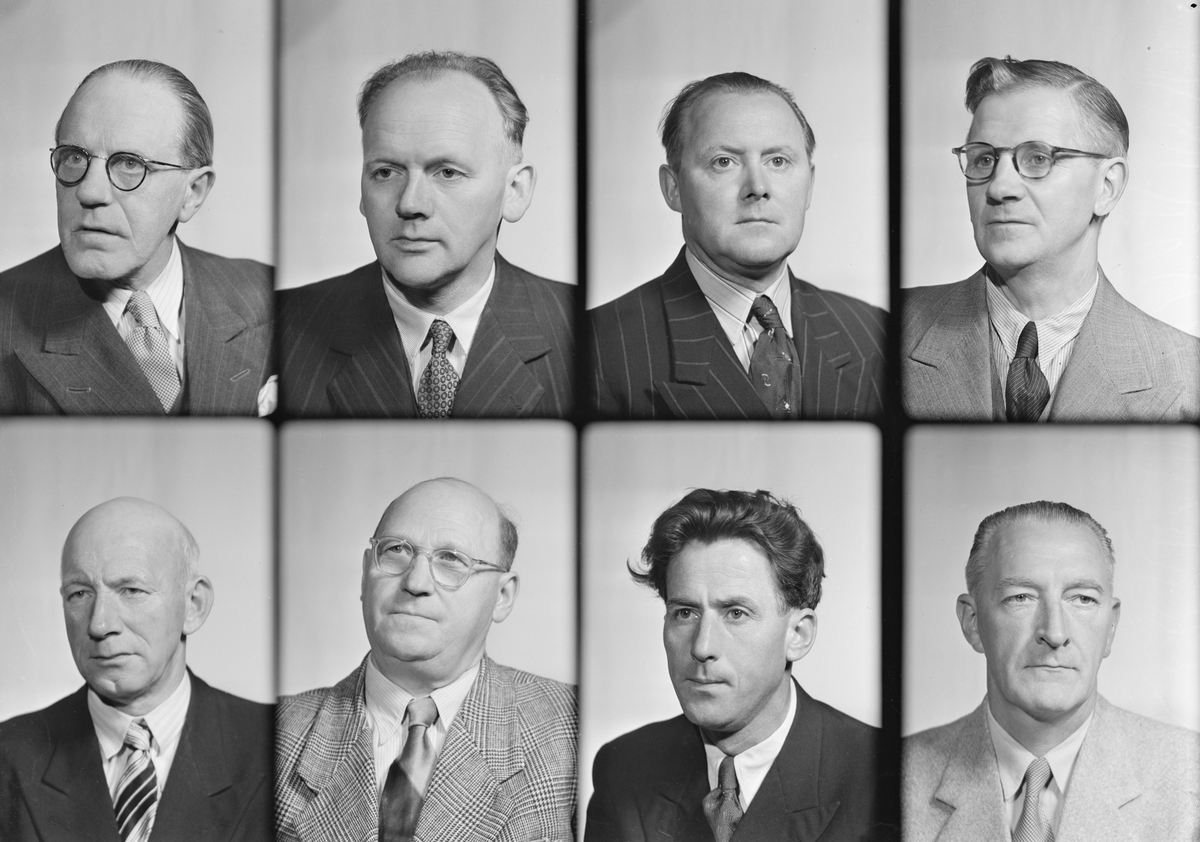 Sivilforsvaret, passbilder. 4 barnebilder 