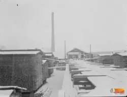 Bild från ett sågverk, okänt var, kan eventuellt ha koppling