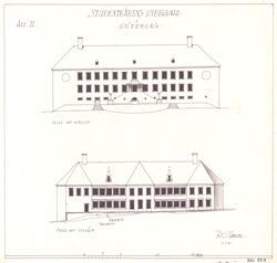 Arkitekt Ragnar Ossian Swenssons ritningar