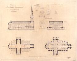 Arkitekt Ragnar Ossian Swenssons ritningar [ritningar, handl
