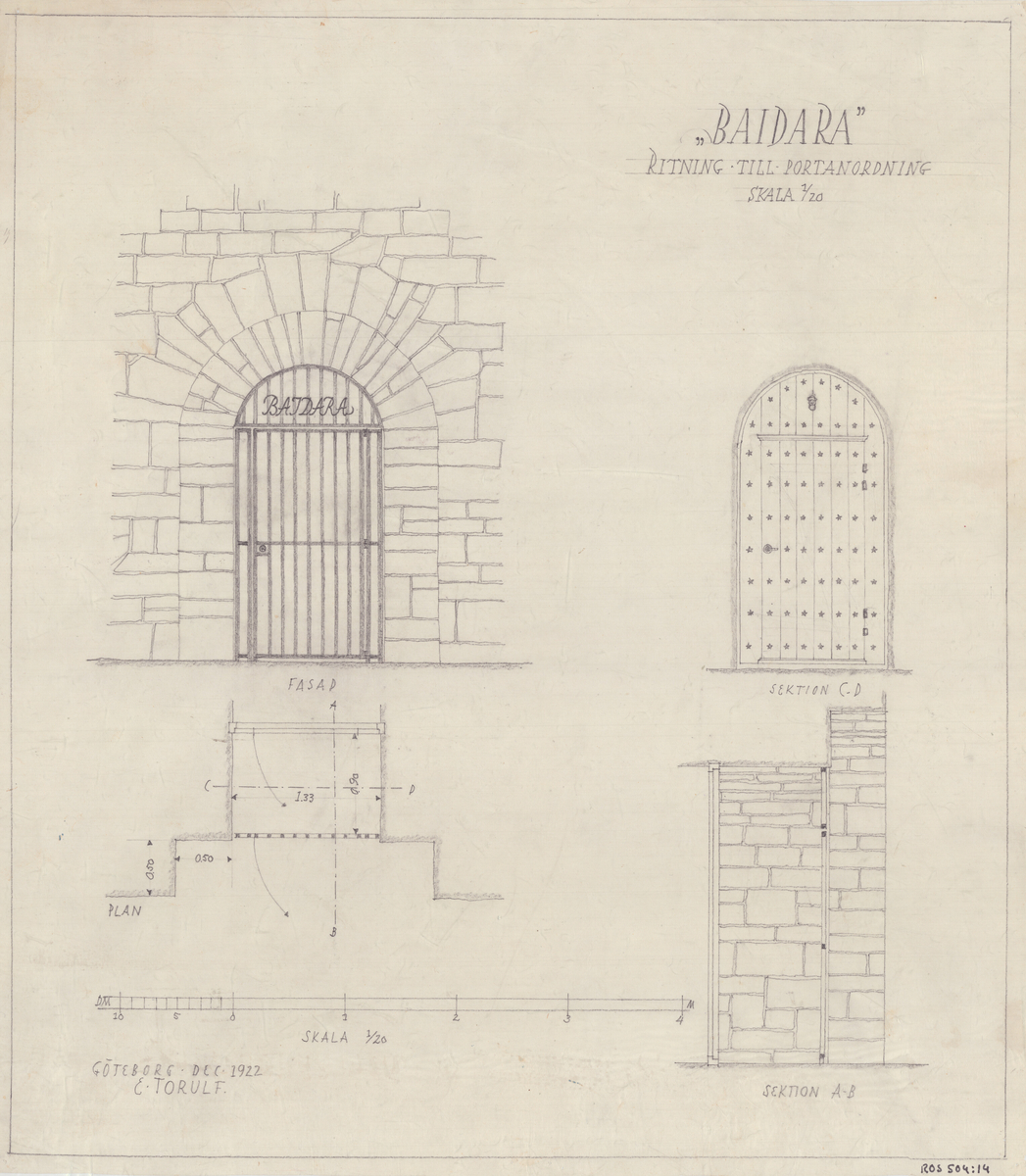Arkitekt Ragnar Ossian Swenssons ritningar [ritningar] -Regionarkivet ...