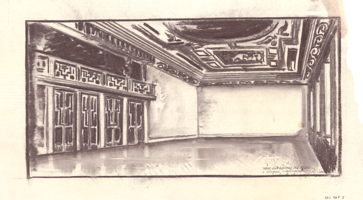 Arkitekt Ragnar Ossian Swenssons ritningar
Högre Allmänt Läroverk för flickor/Flickgymnasium (Ej uppförd)