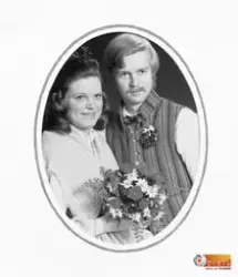 Bernt och Gunilla Östlund. Bernt är barnbarn till Sally Vååg