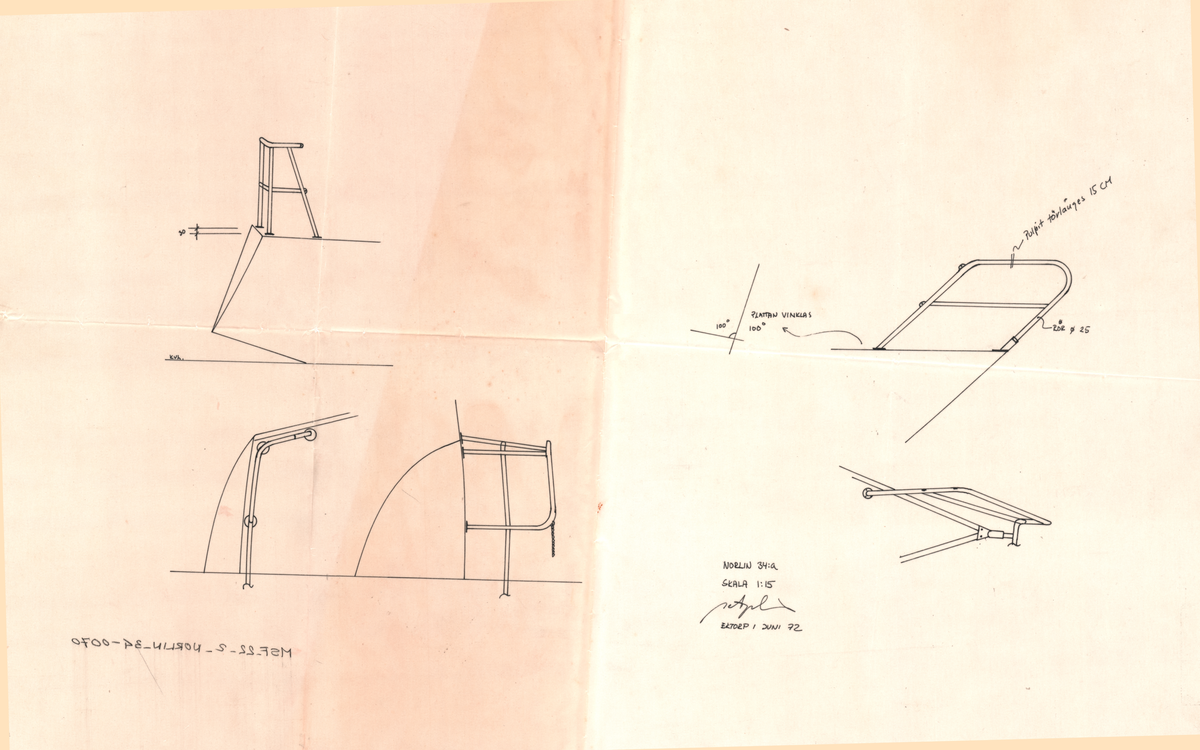 Norlin 34 akter- och stävpulpit