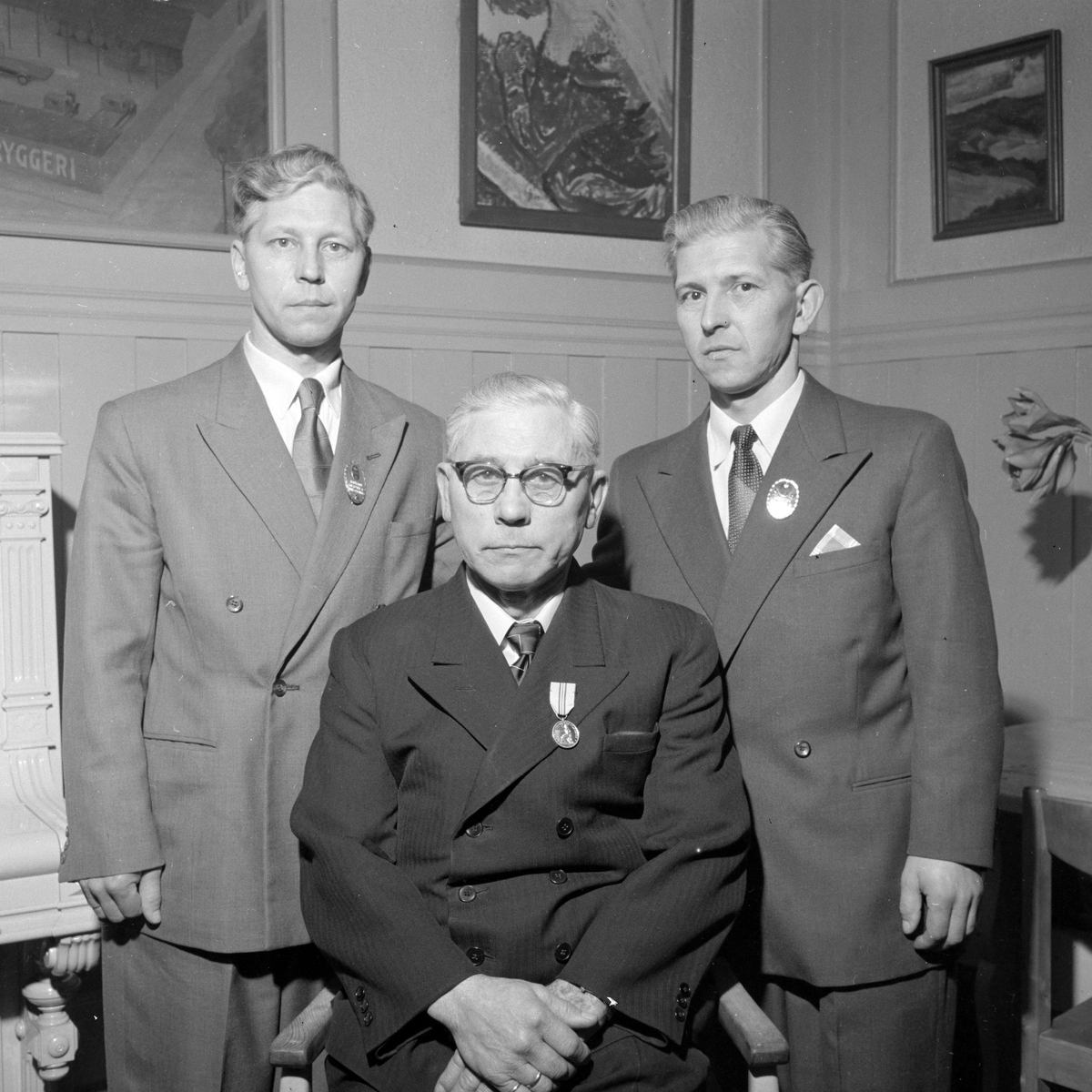 Medaljeutdeling på E.C. Dahls bryggeri